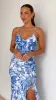 Debbie Midi Dress - Blue Floral sold by Billy J