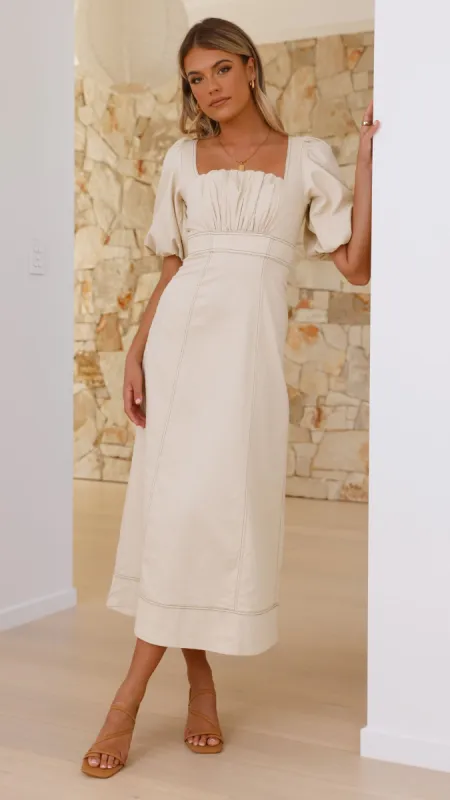 Jayde Maxi Dress - Cream sold by Billy J