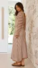 Lale Long Sleeve Maxi Dress - Brown Stripe sold by Billy J
