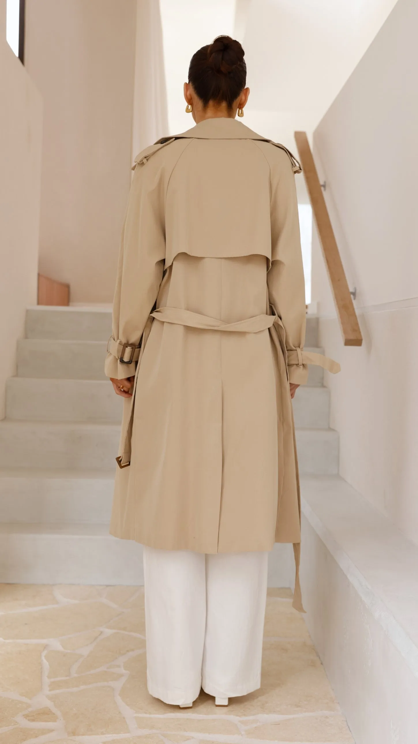 Samara Trench Coat - Beige sold by Billy J product image thumbnail 2