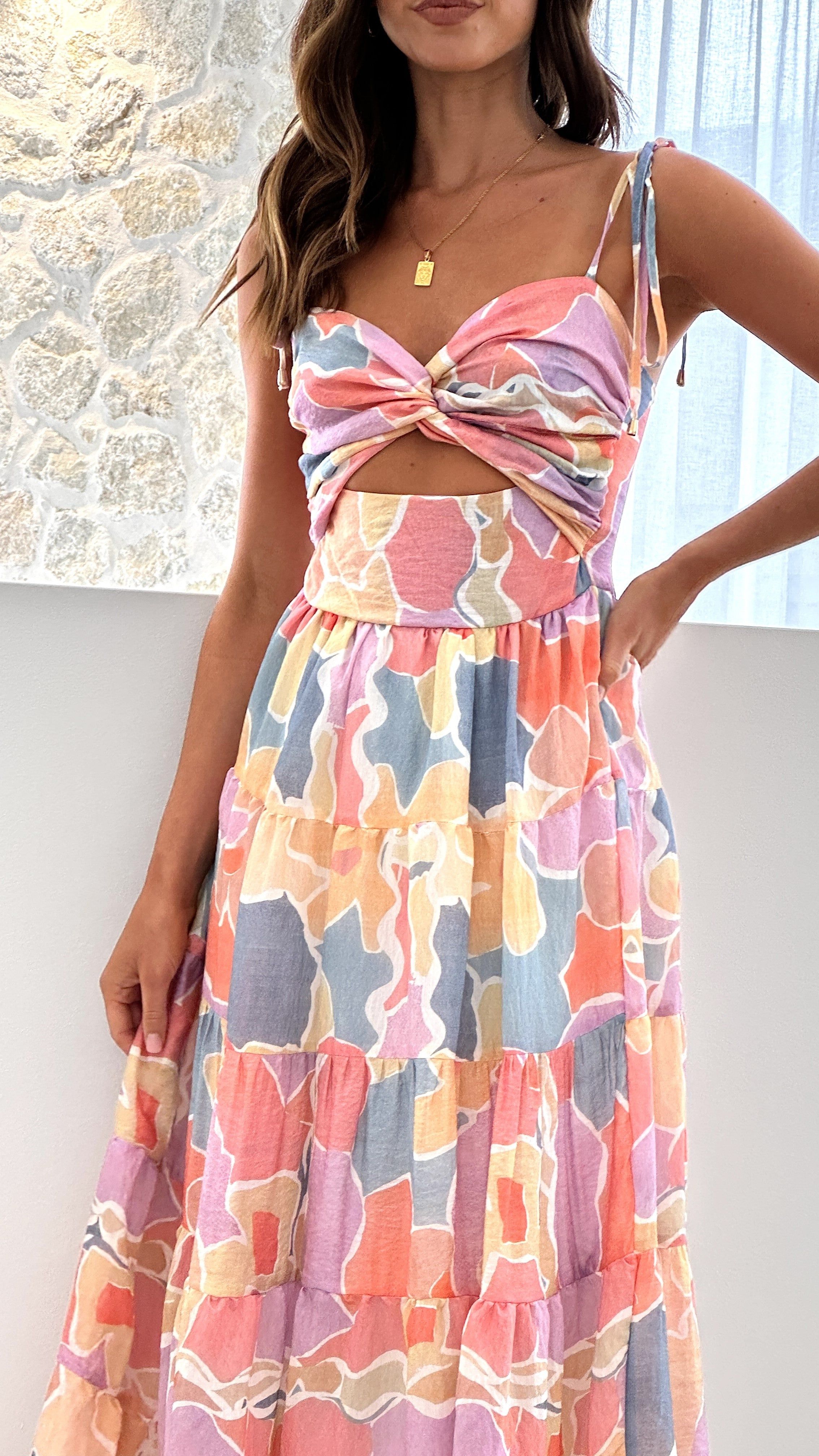 Tapia Maxi Dress - Pink Multi sold by Billy J product image thumbnail 3