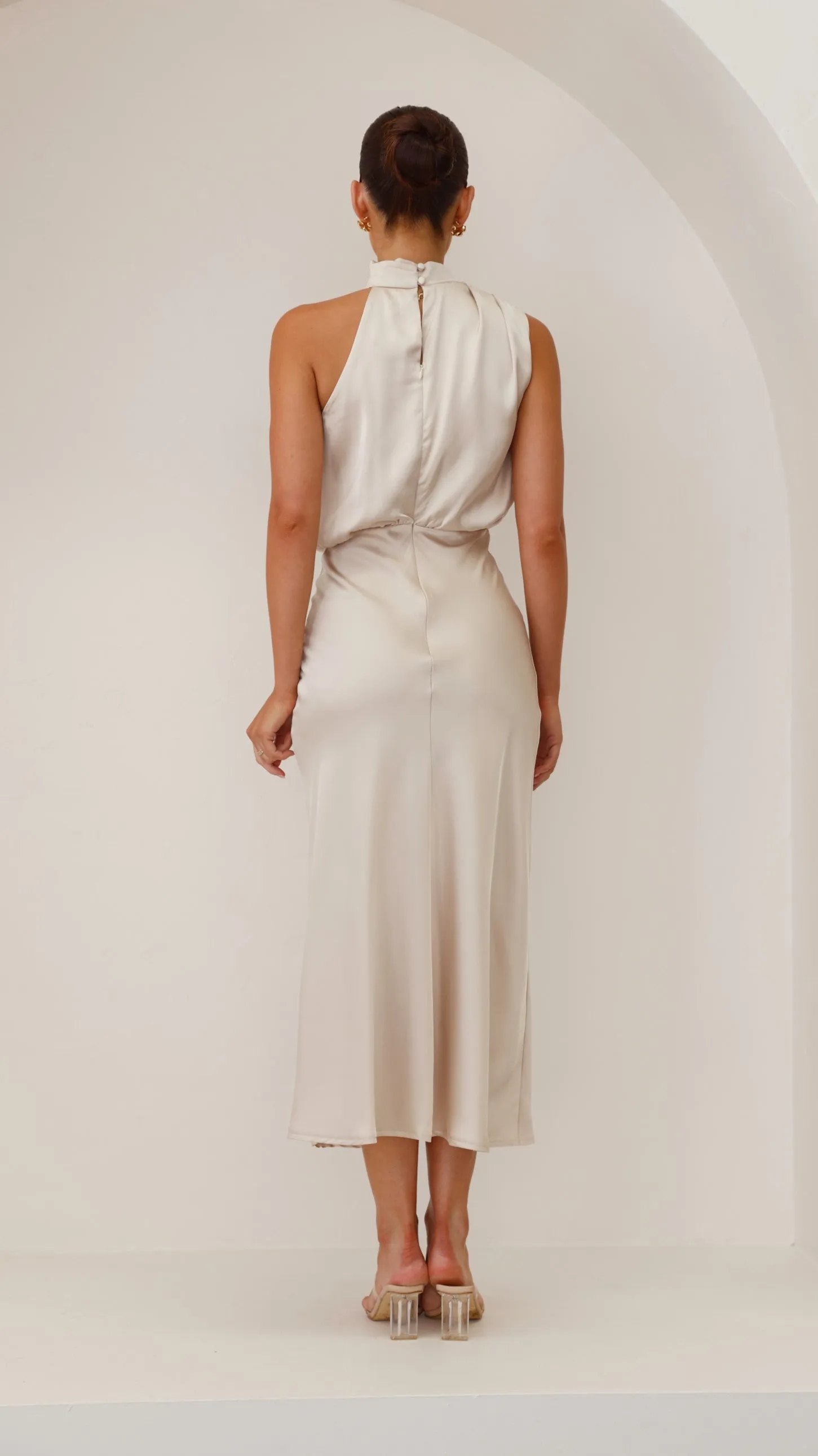 Esther Maxi Dress - Champagne sold by Billy J product image thumbnail 4