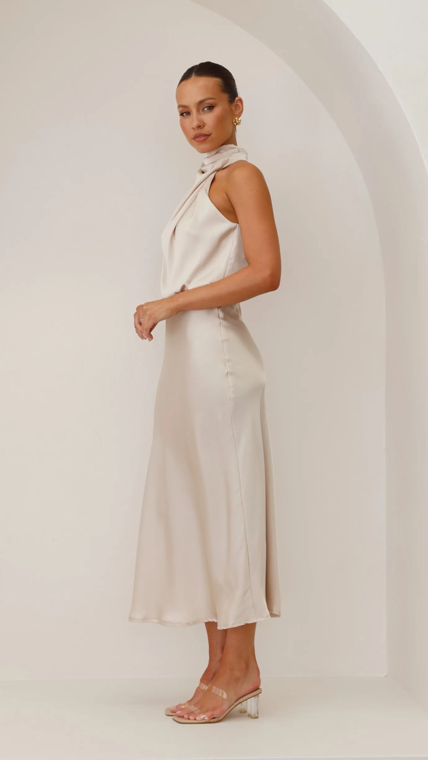 Esther Maxi Dress - Champagne sold by Billy J product image thumbnail 2