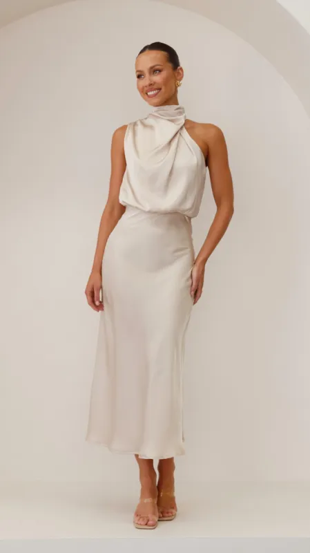 Esther Maxi Dress - Champagne sold by Billy J