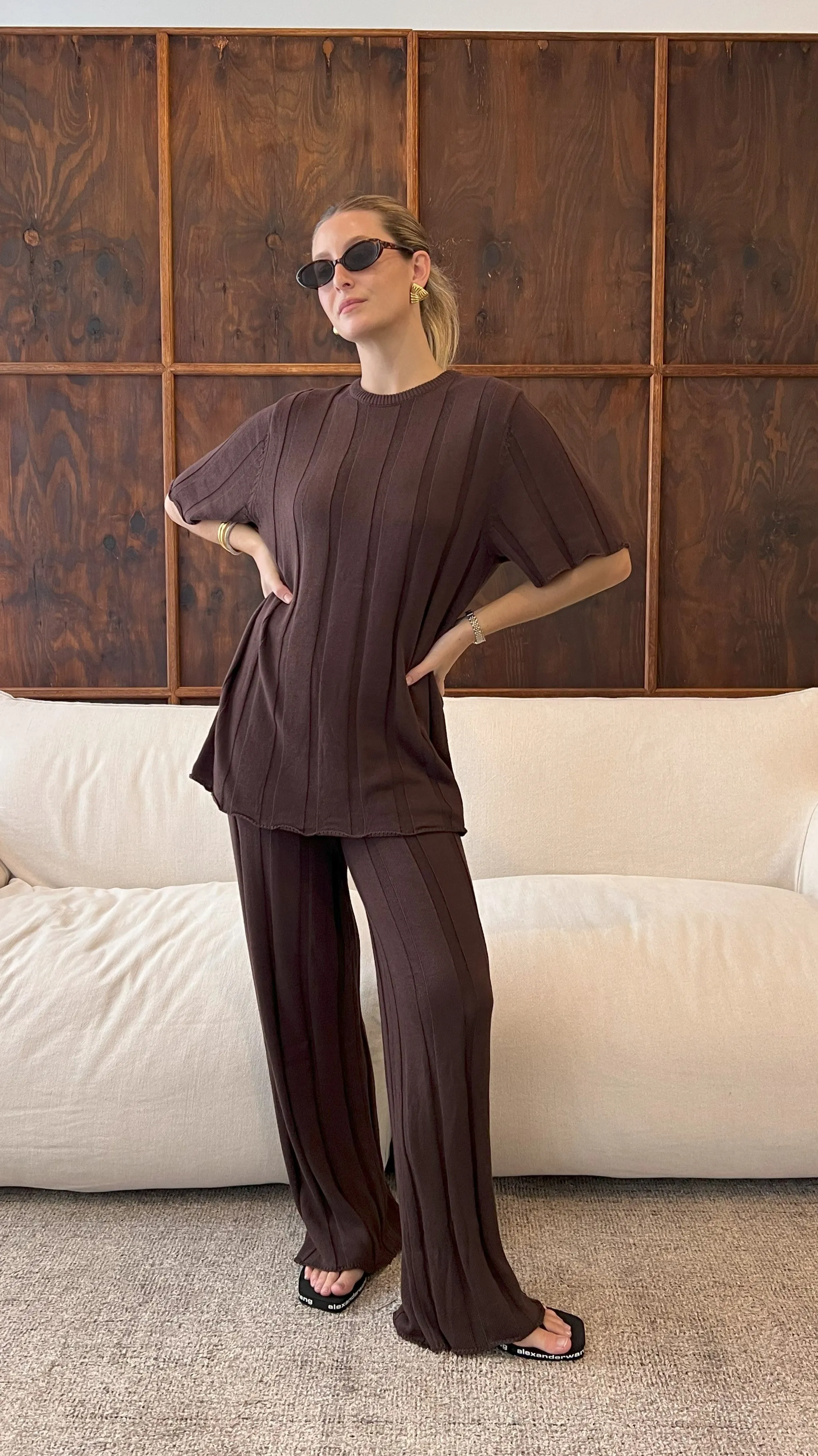 Bayu Knit Top - Brown sold by Billy J product image thumbnail 3