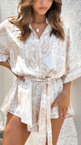 Bailin Playsuit - Beige Print sold by Billy J
