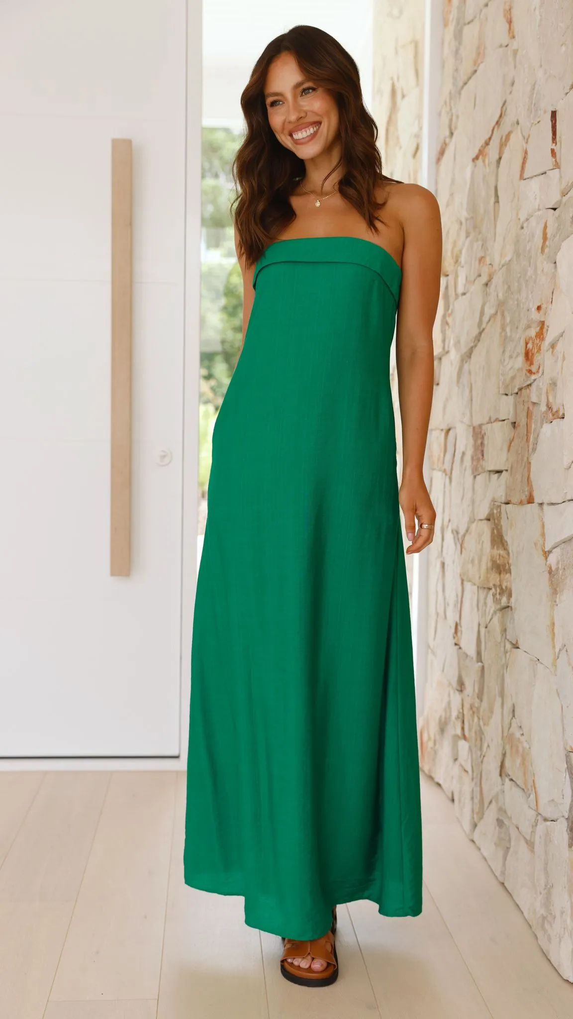 Saphira Maxi Dress - Green sold by Billy J product image thumbnail 3