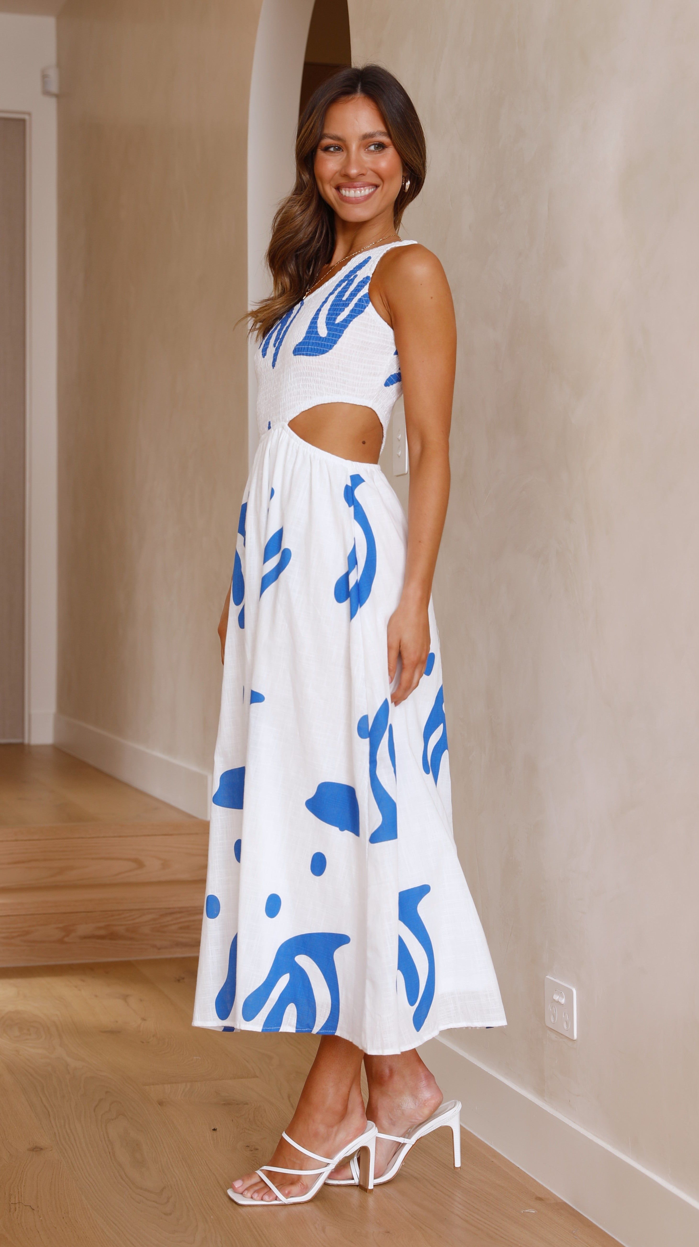 Elle Midi Dress - Blue sold by Billy J product image thumbnail 2