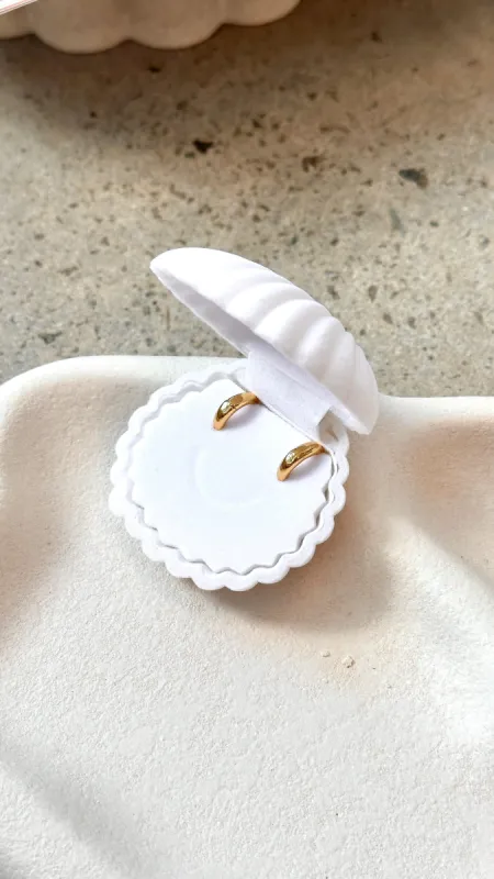 Island Glow Hoop Earrings - 18k Gold sold by Billy J