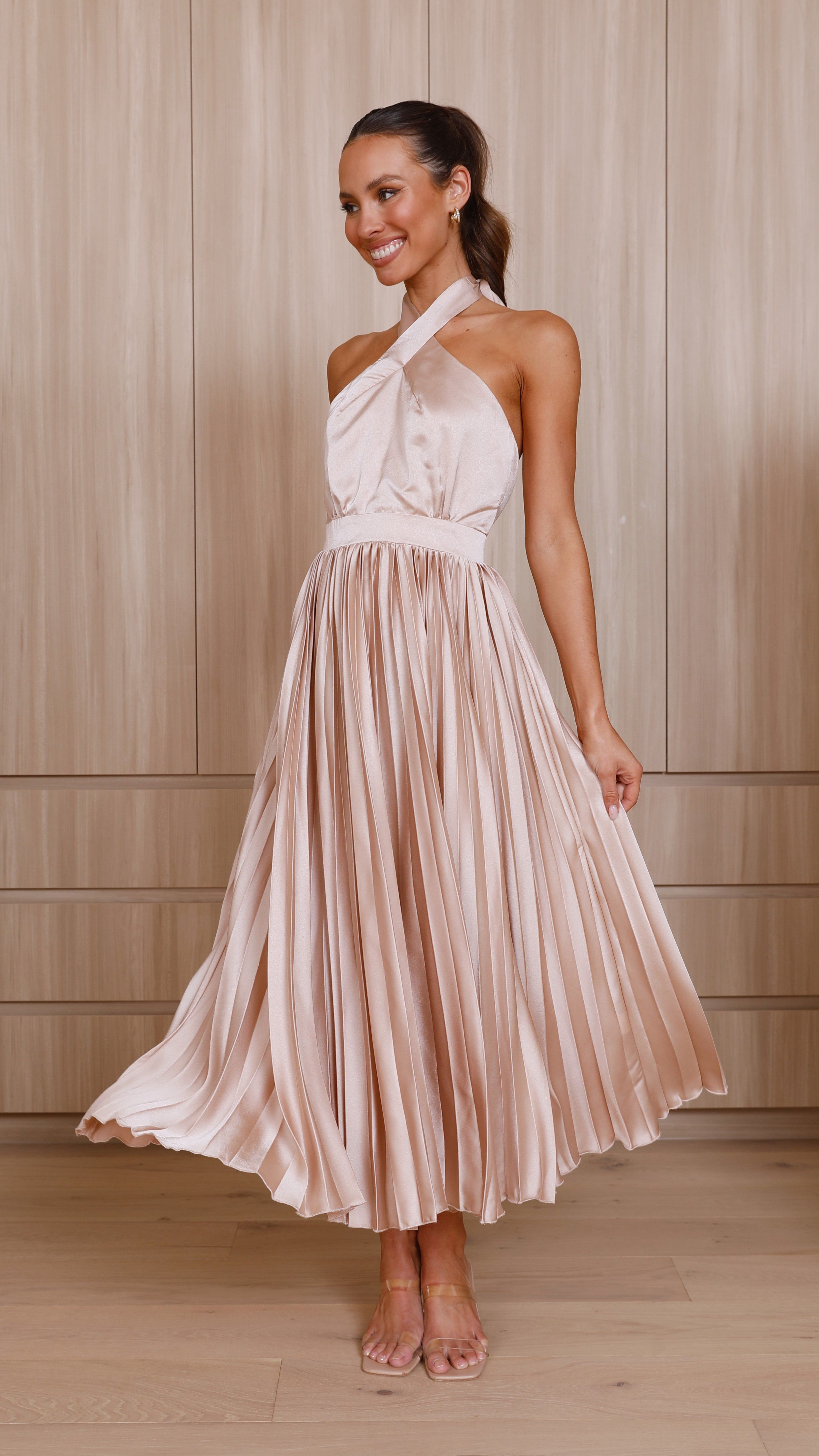 Charlotte Midi Dress - Champagne sold by Billy J product image thumbnail 4