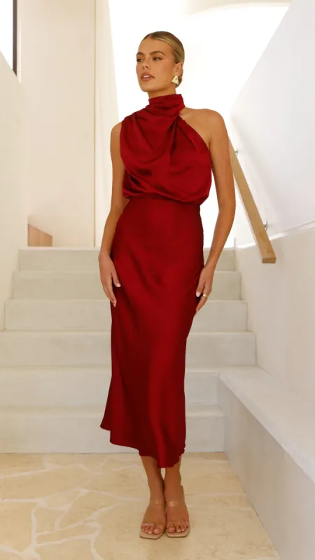 Esther Maxi Dress - Wine sold by Billy J