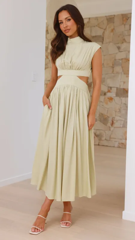 Cindie Midi Dress - Sage sold by Billy J