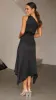 Cali One Shoulder Midi Dress - Black sold by Billy J