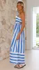 Mirabel Maxi Dress - Blue Stripe sold by Billy J