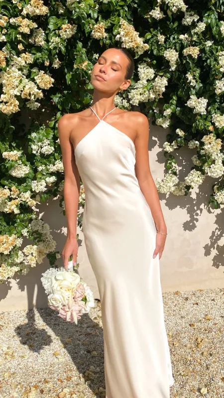 Chiara Maxi Dress - Champagne sold by Billy J