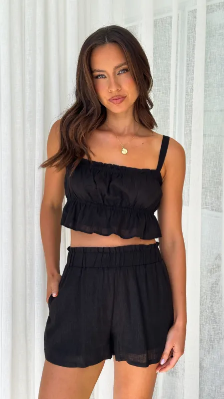 Kleo Crop Top - Black sold by Billy J