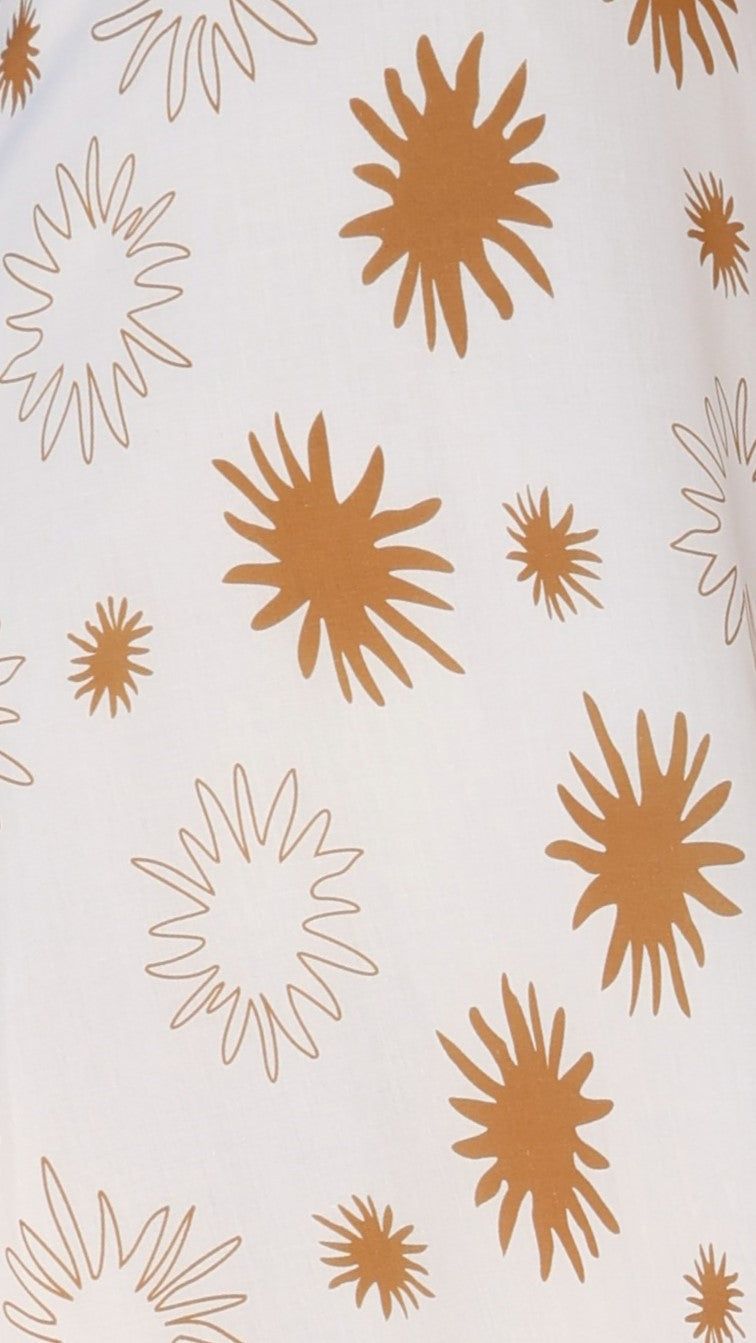 Bambina Maxi Dress - Tan / White sold by Billy J product image thumbnail 5