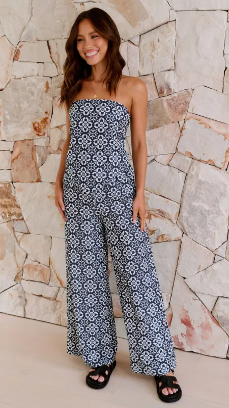 Zahara Pants - Black Mosaic sold by Billy J