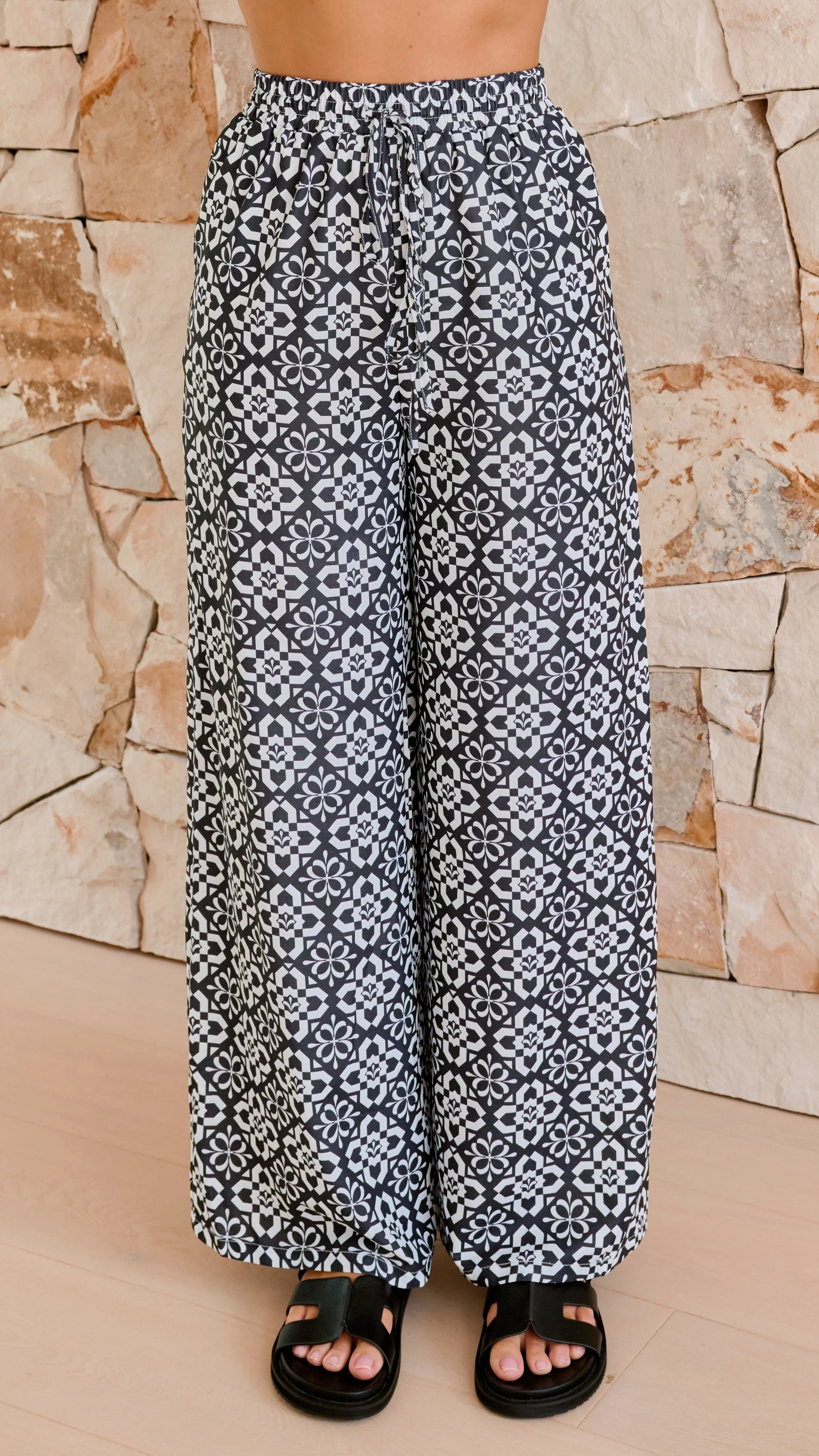 Zahara Pants - Black Mosaic sold by Billy J product image thumbnail 2