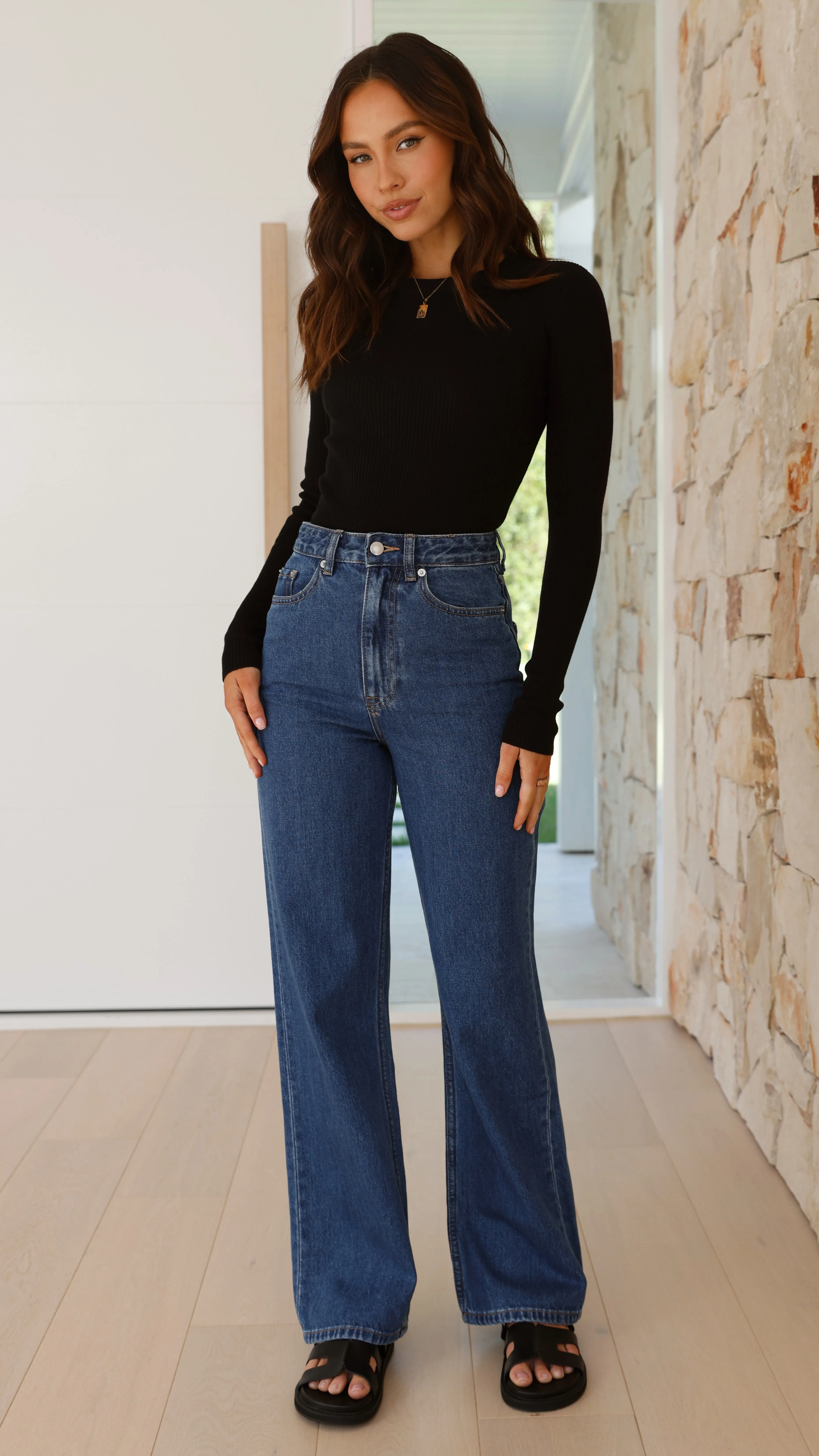 Organic Relaxed Leg Jean - Vintage Blue sold by Billy J