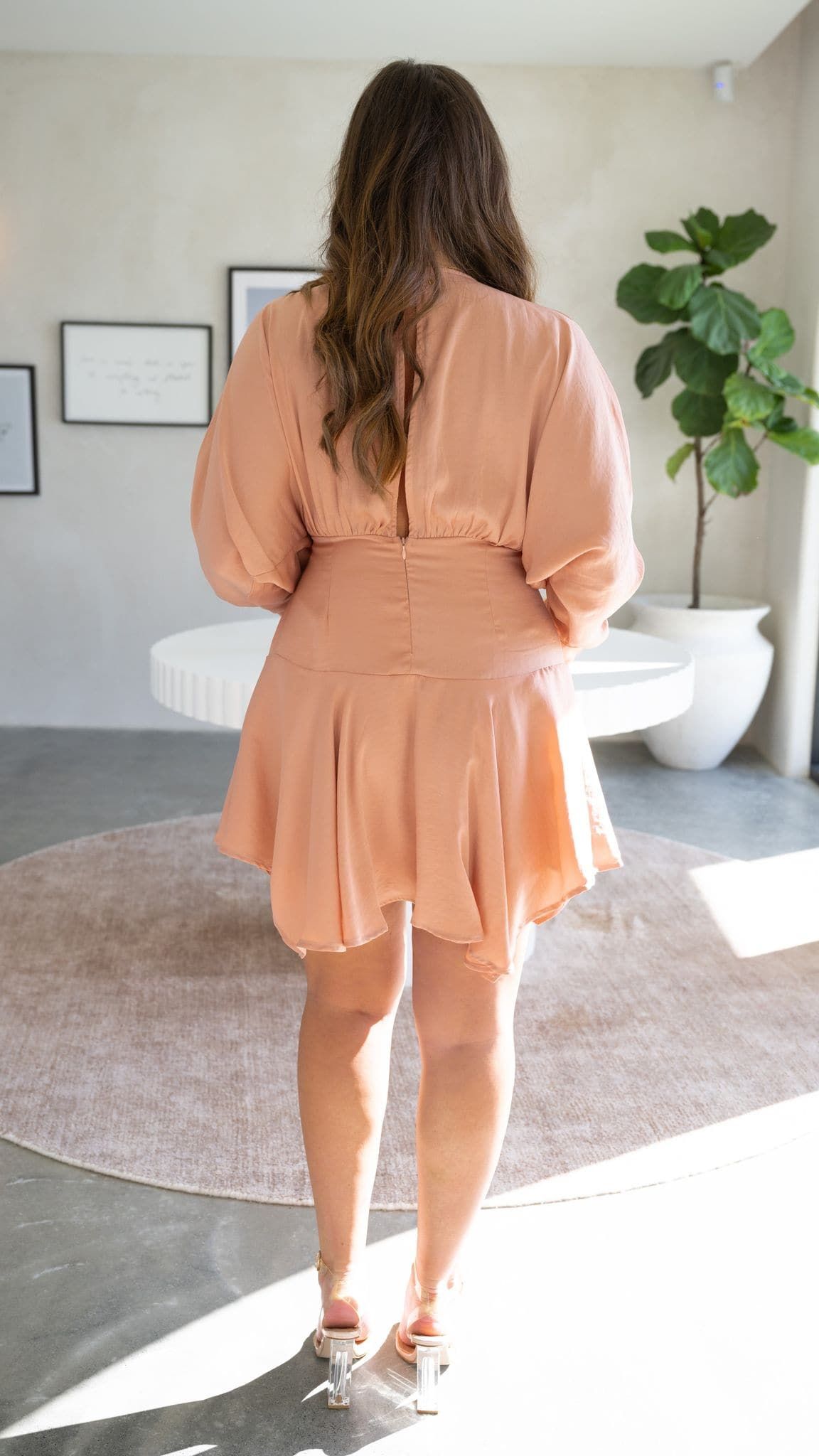 Sapphire Mini Dress - Peach sold by Billy J product image thumbnail 5