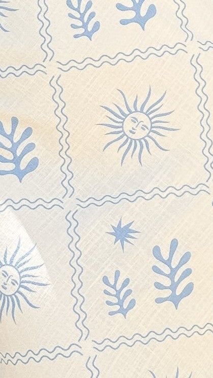 Sylvia Midi Dress - Beige/Blue Sun sold by Billy J product image thumbnail 4