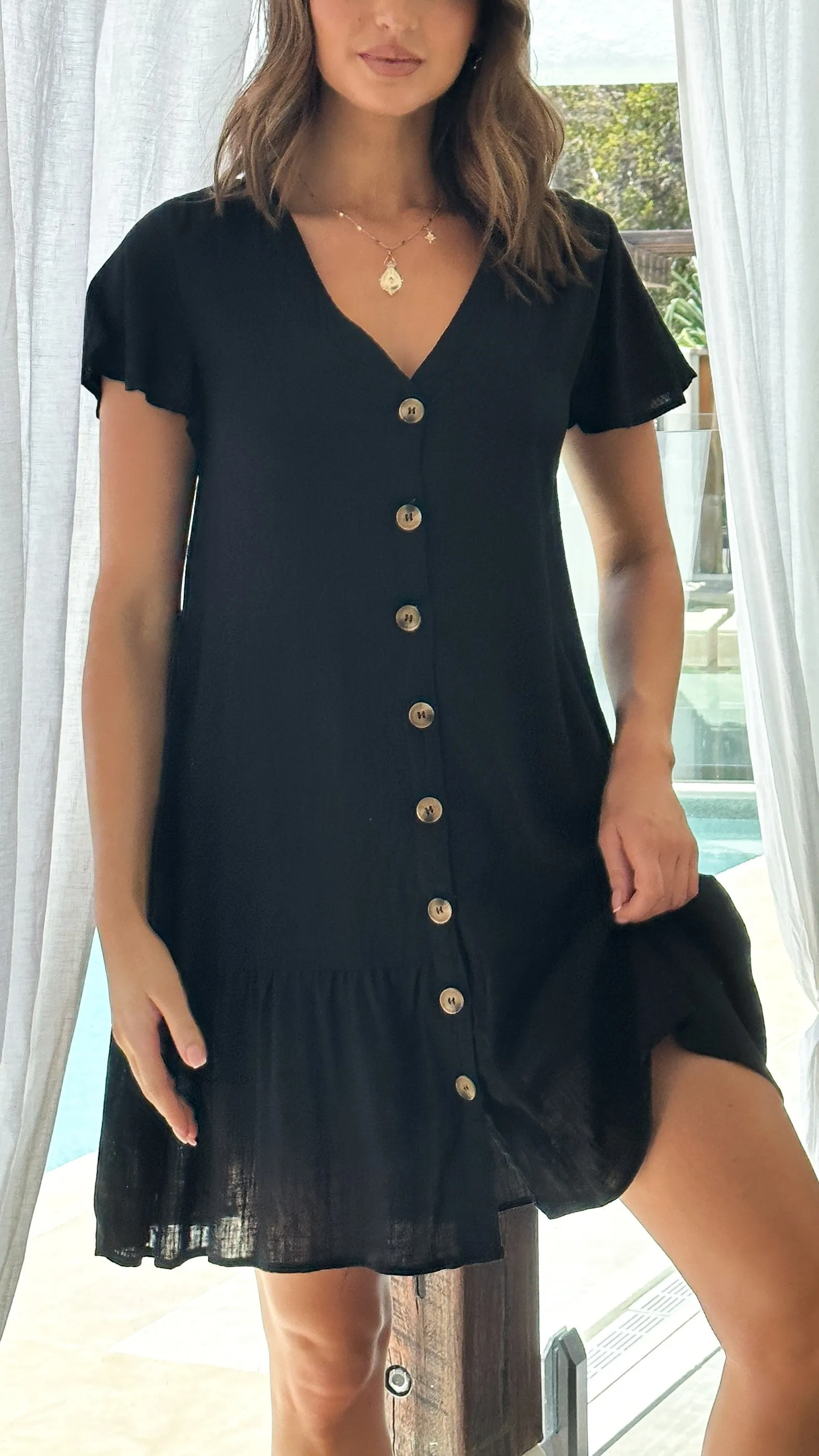 Sachin Mini Dress - Black sold by Billy J product image thumbnail 4