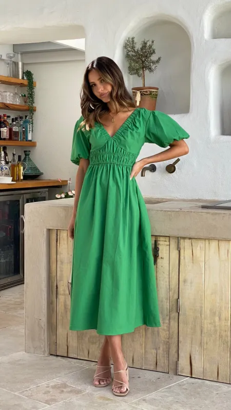 Fiore Maxi Dress - Green sold by Billy J