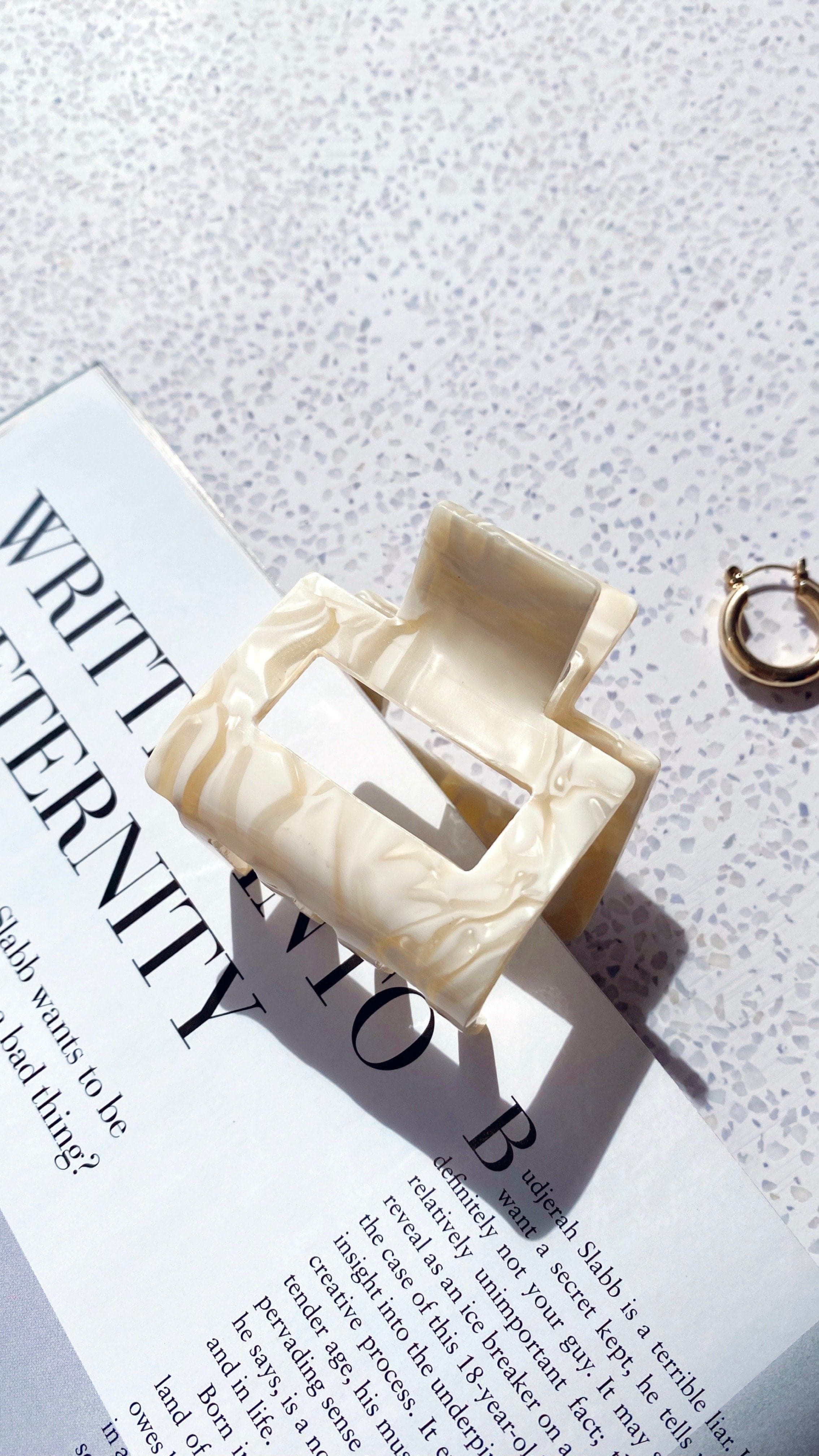 Anabelle Claw Clip - Cream sold by Billy J product image thumbnail 3