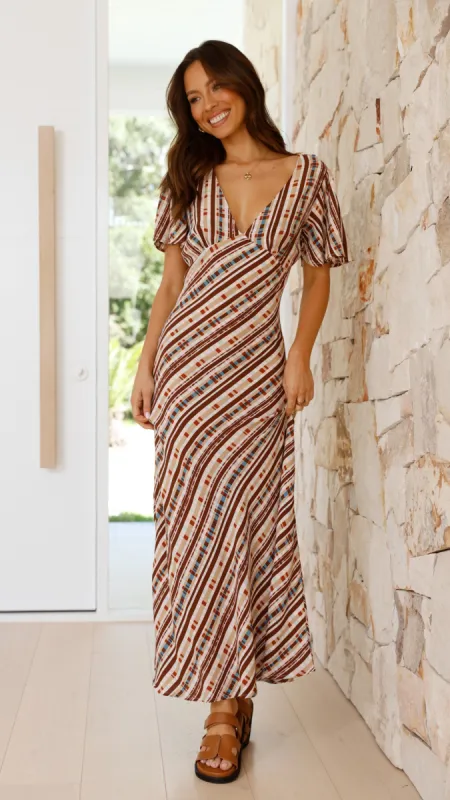 Madera Maxi Dress - Geneva Print sold by Billy J
