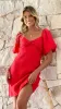 Dalila Mini Dress - Red sold by Billy J
