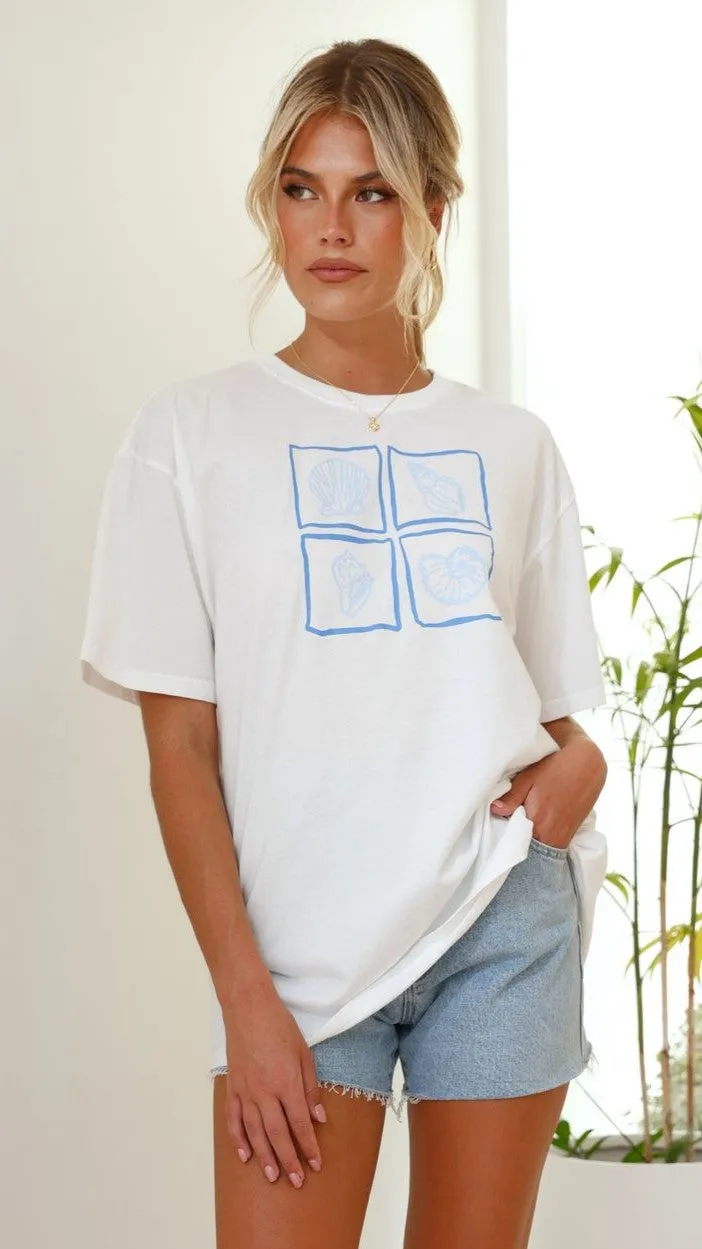 Summer Moments T-Shirt - Blue Shells sold by Billy J