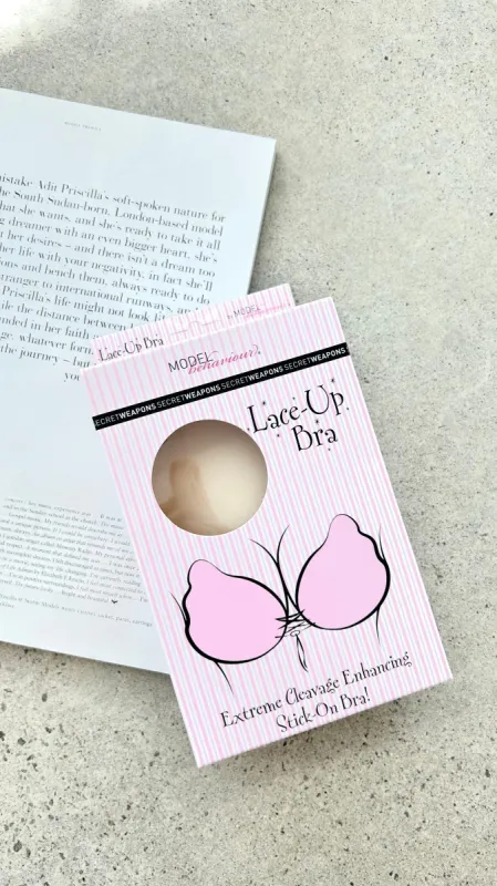 Lace Up Bra - Nude sold by Billy J