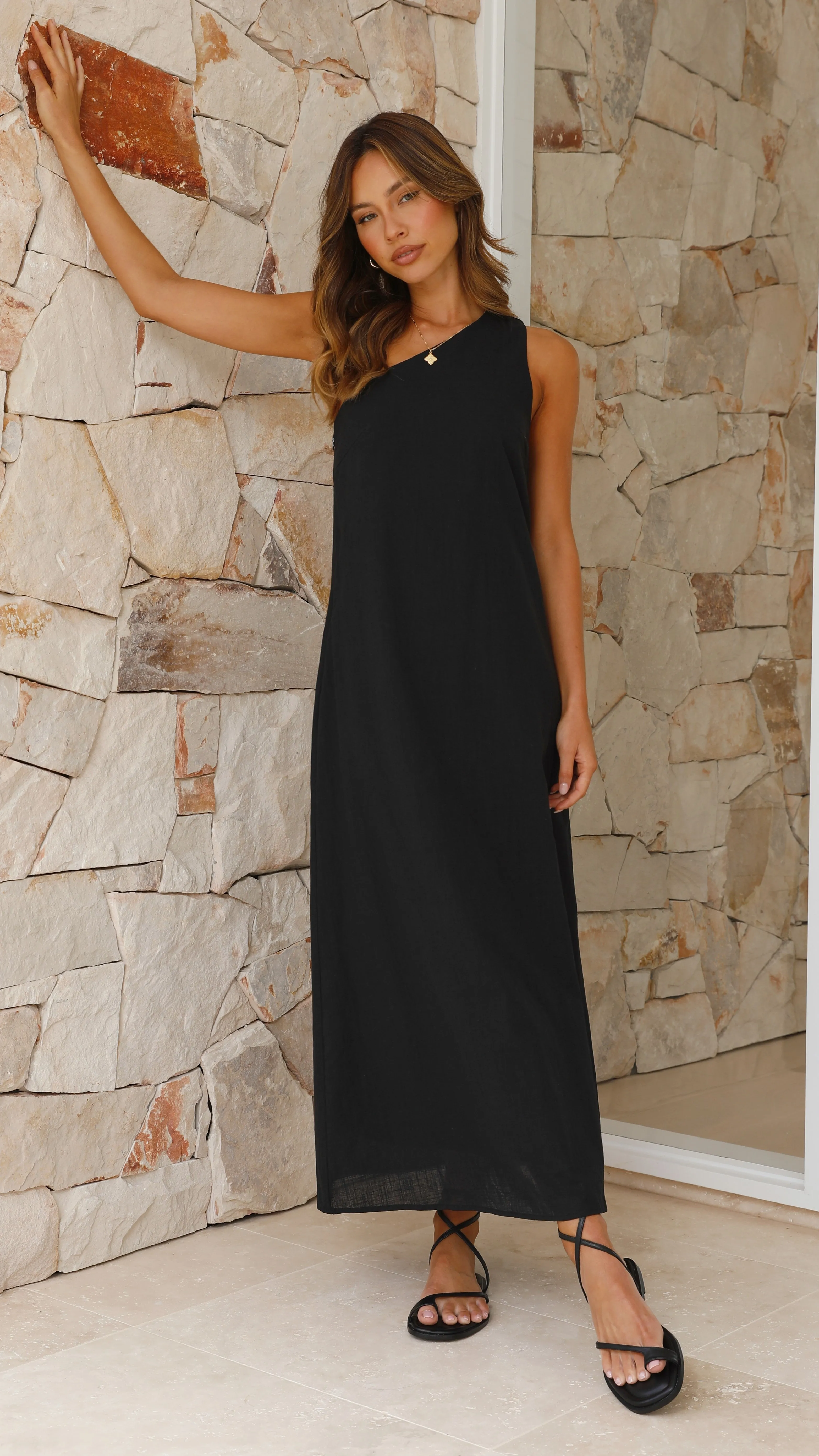 Stormi Maxi Dress - Black sold by Billy J