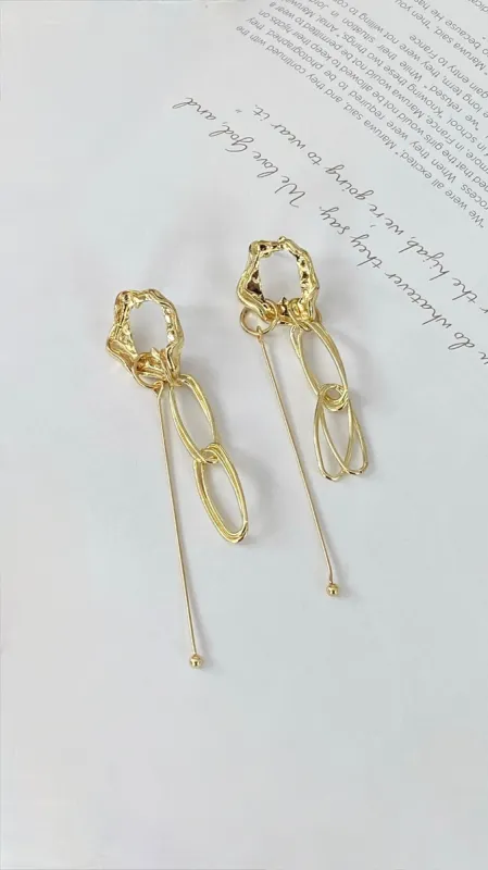 Trinity Earrings - Gold sold by Billy J