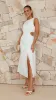 Jamila Midi Dress - White sold by Billy J
