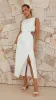 Jamila Midi Dress - White sold by Billy J