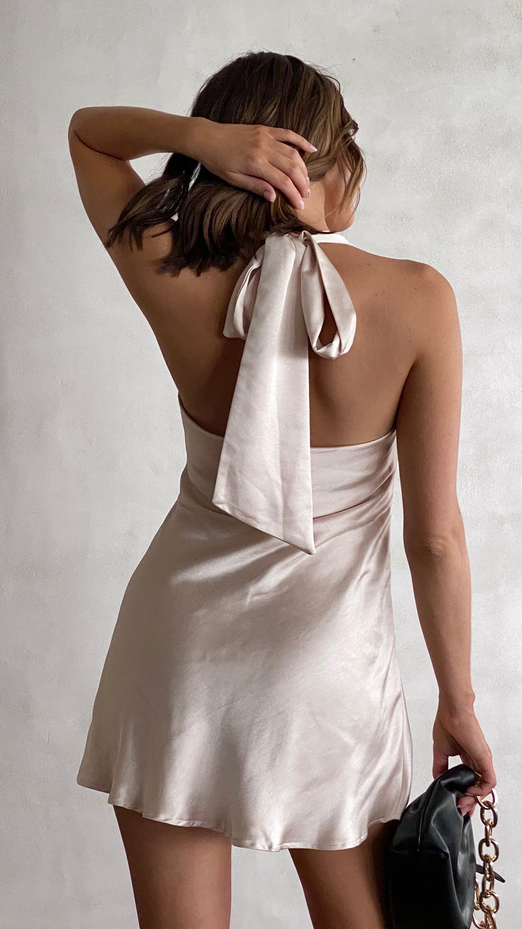 Sian Mini Dress - Champagne sold by Billy J