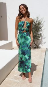 Blossom Dress - Green Calista sold by Billy J