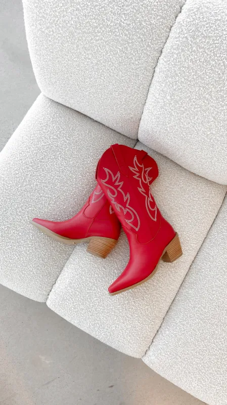Danaro Boots - Scarlet sold by Billy J