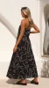 Connie Maxi Dress - Black Swirl sold by Billy J