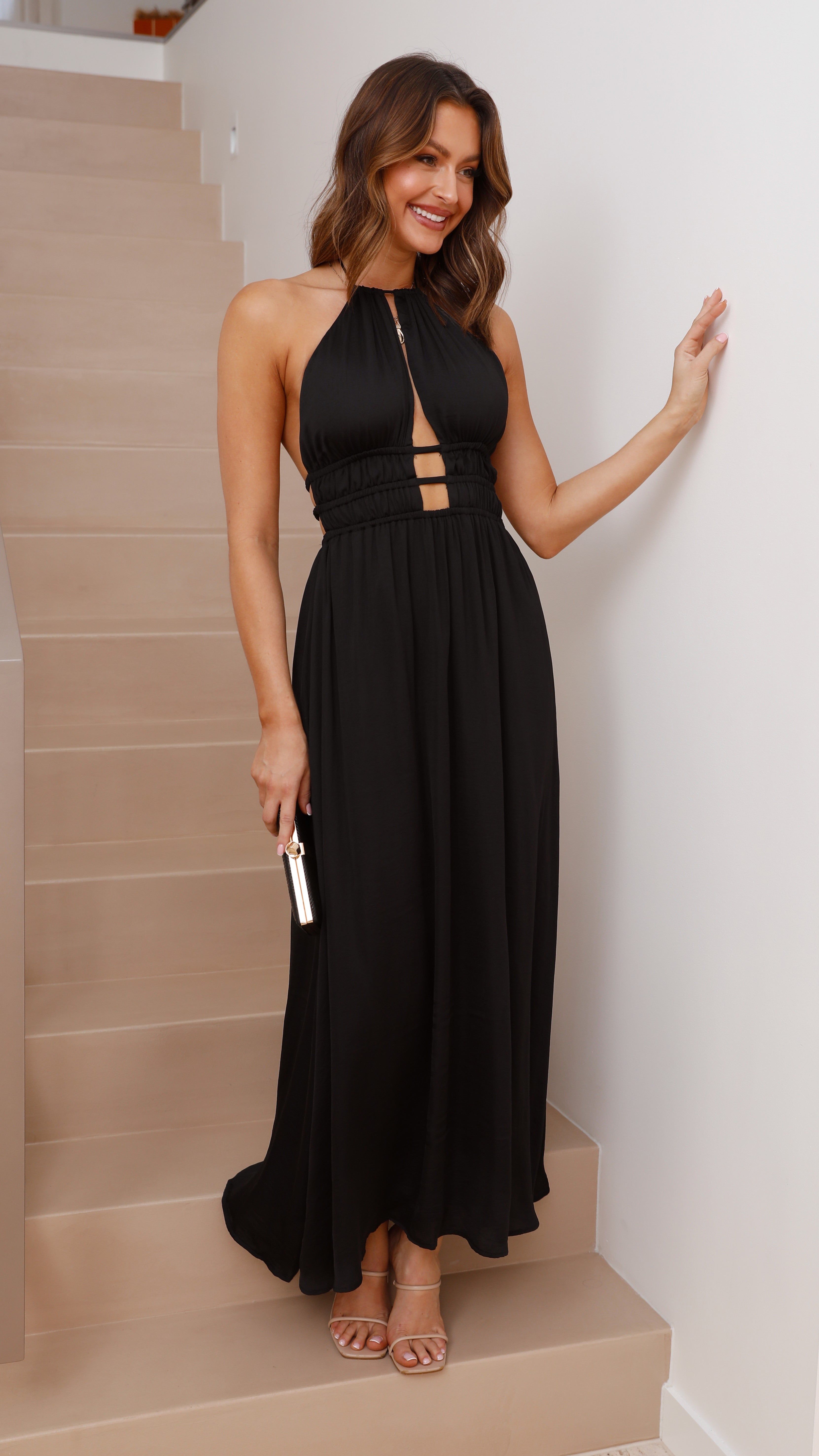Ivy Maxi Dress - Black sold by Billy J product image thumbnail 5