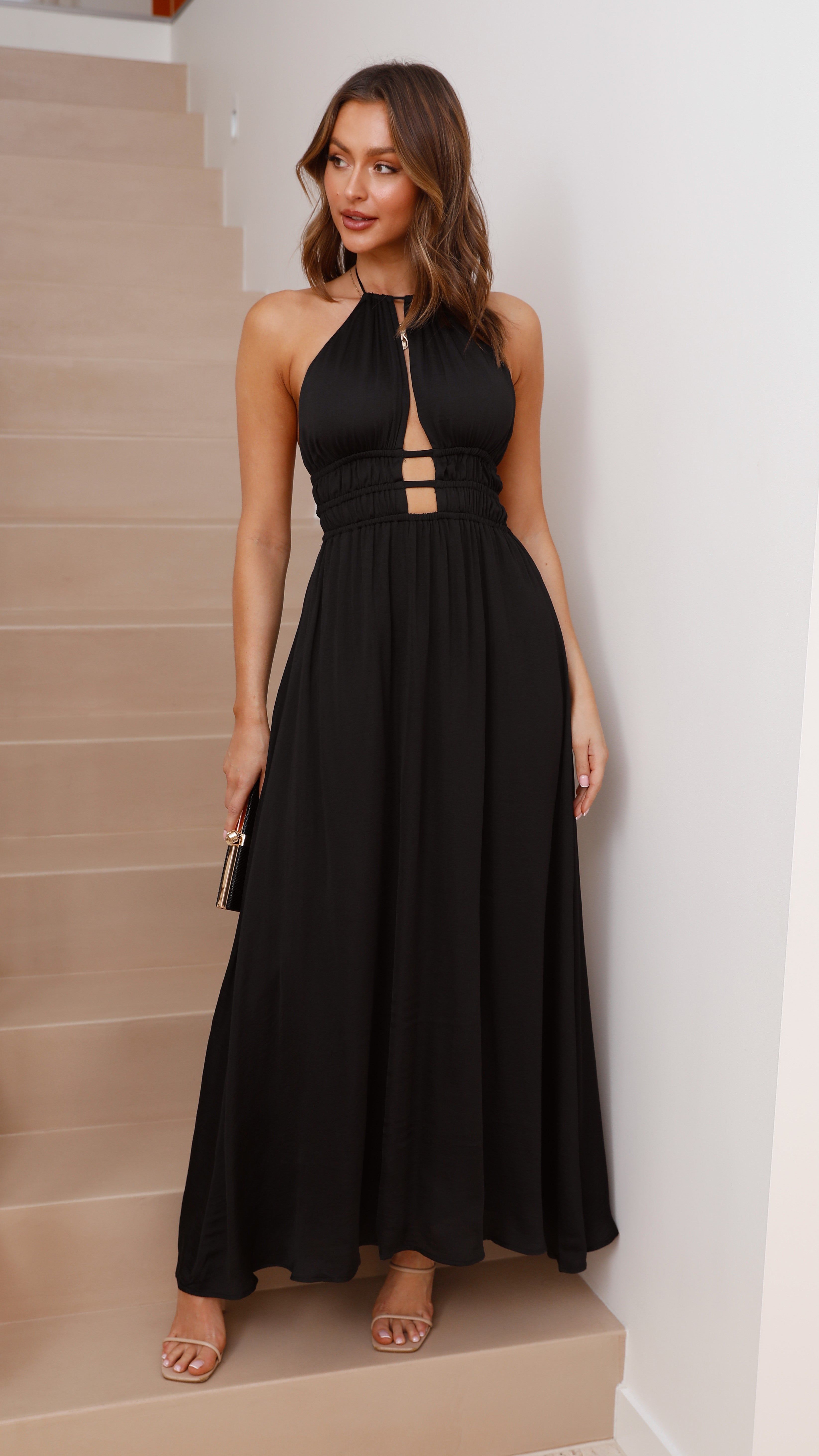Ivy Maxi Dress - Black sold by Billy J product image thumbnail 4