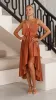 Gabriella Midi Dress - Copper sold by Billy J