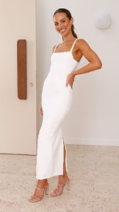 Racheal Maxi Dress - White sold by Billy J