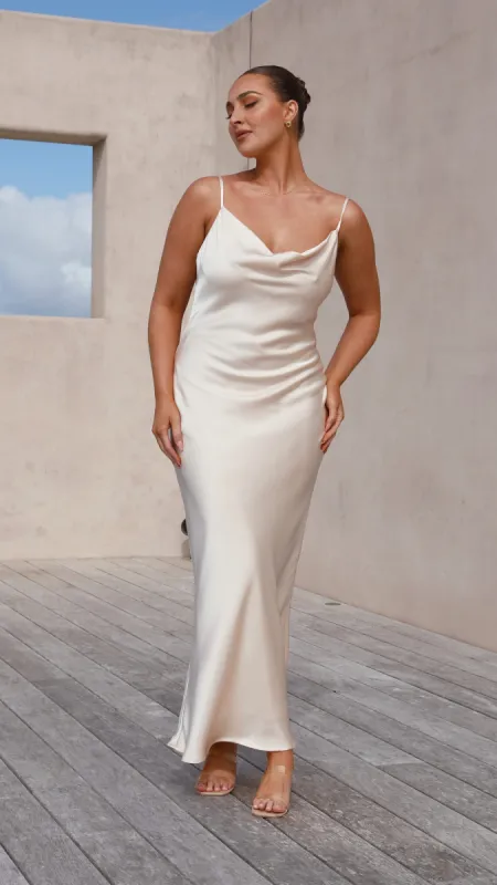 Willow Maxi Dress - Champagne sold by Billy J
