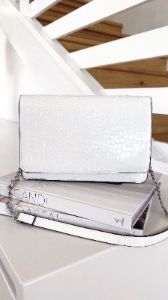 Karma Bag - White Croc sold by Billy J