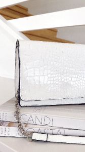 Karma Bag - White Croc sold by Billy J
