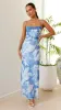 Ashley Maxi Dress - Blue Floral sold by Billy J