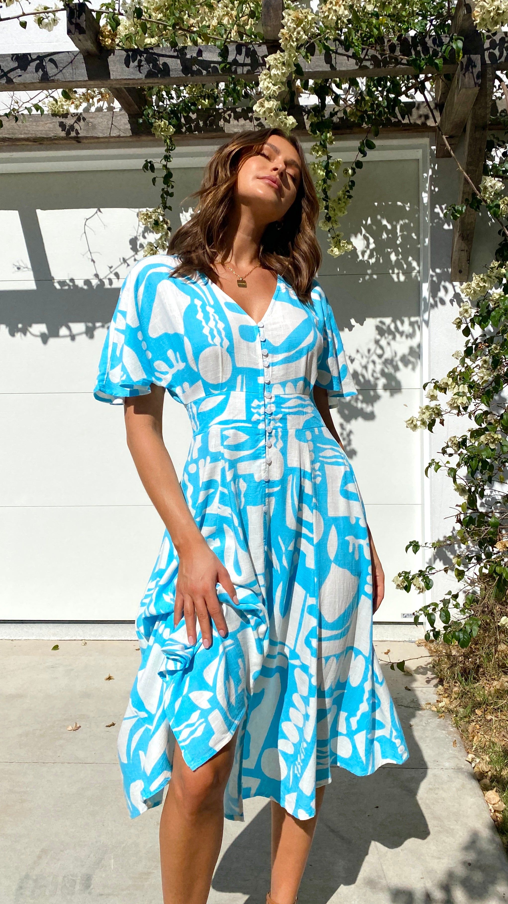 Blake Midi Dress - Vienna Print sold by Billy J product image thumbnail 4